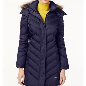 Kenneth Cole Reaction faux fur Hooded coat